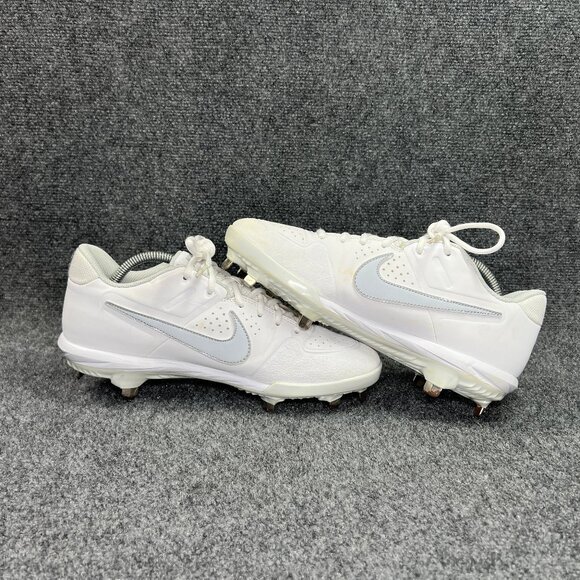 Nike Alpha Huarache Varsity Low Baseball‎ Cleats Men's 9.5 White Athletic Shoes - Picture 7 of 12